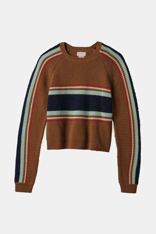 RACING STRIPE crew sweater