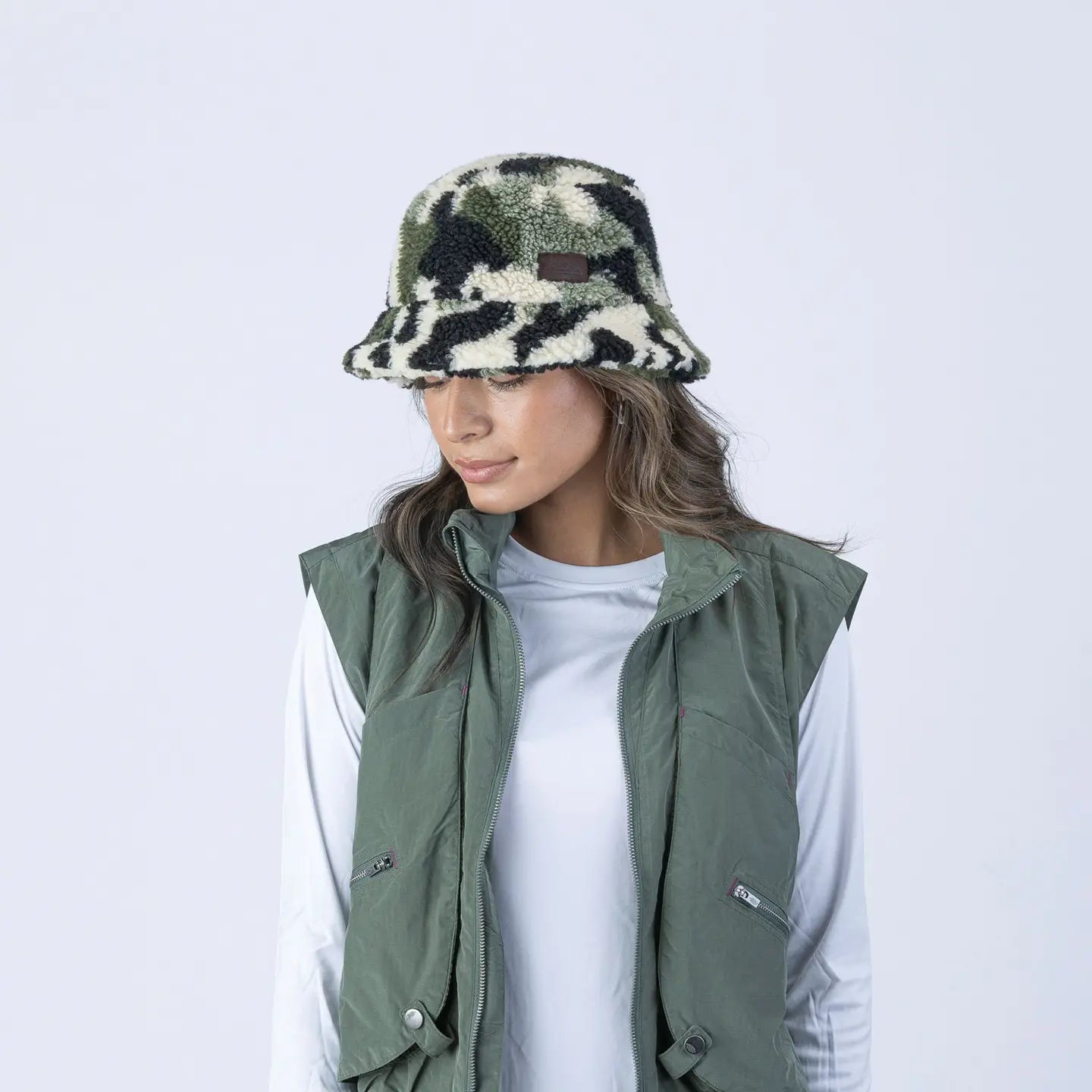 BOWIE fleece bucket hat