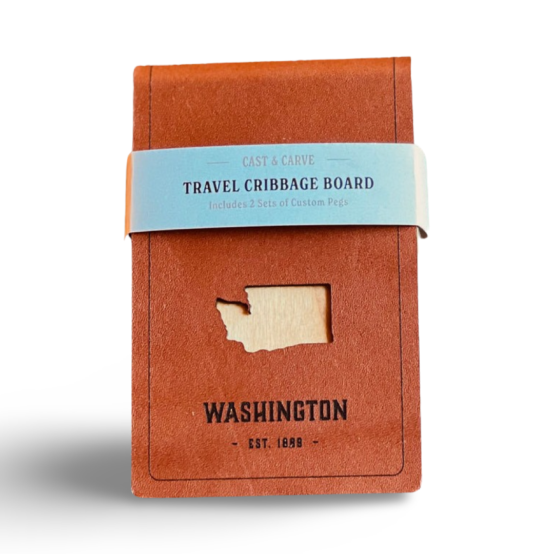 WASHINGTON travel cribbage board