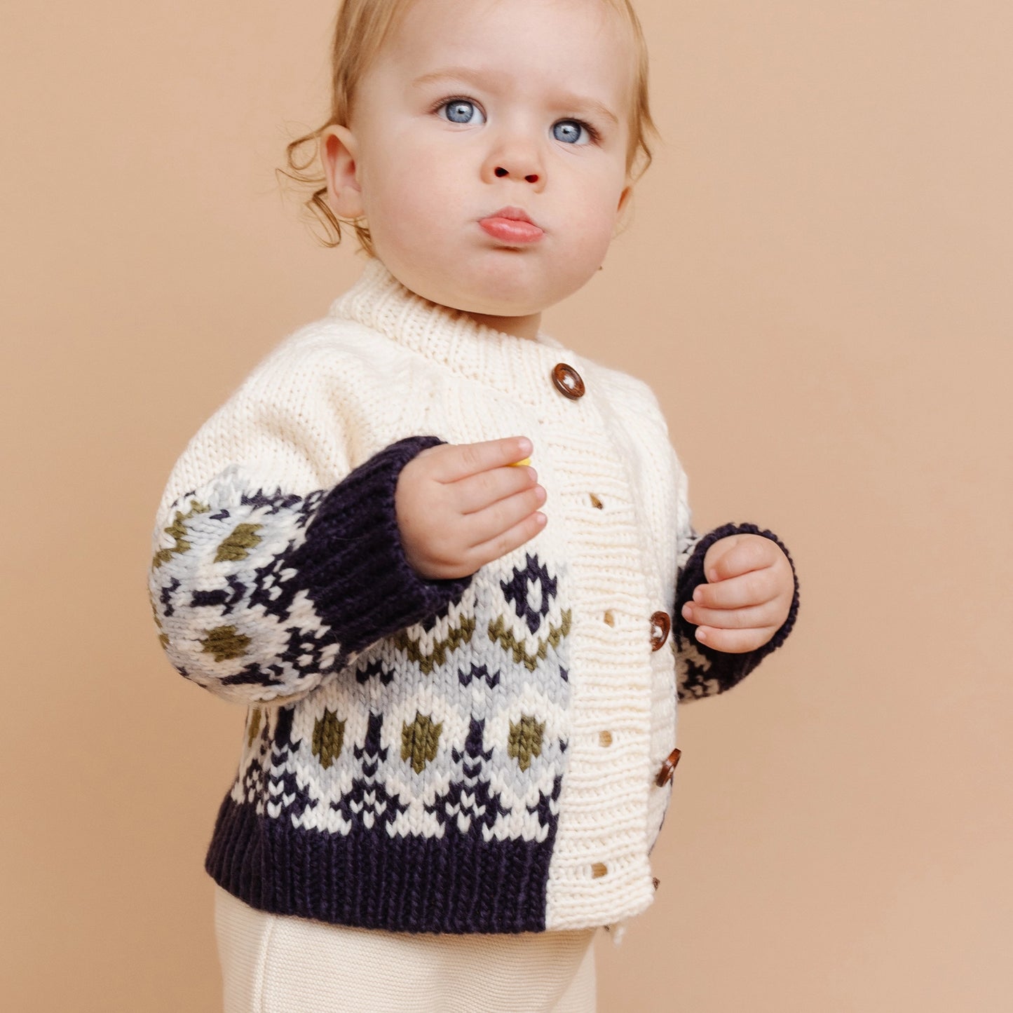 FESTIVE FAIRISLE baby cardigan