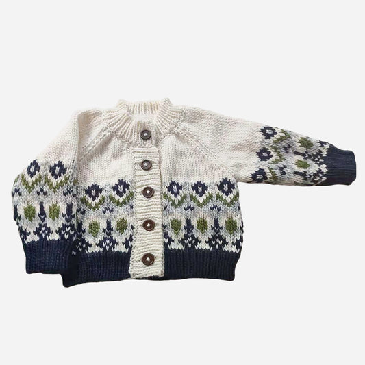 FESTIVE FAIRISLE baby cardigan