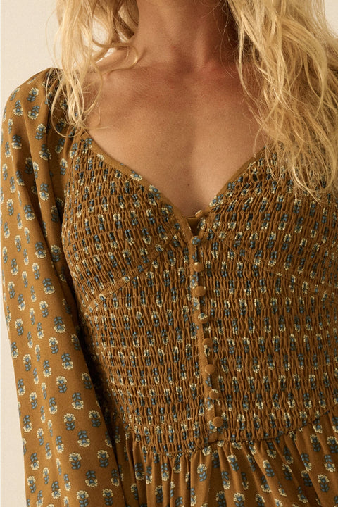 SPRING STEP midi dress