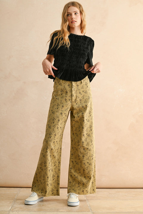 INTO THE SUN floral pants