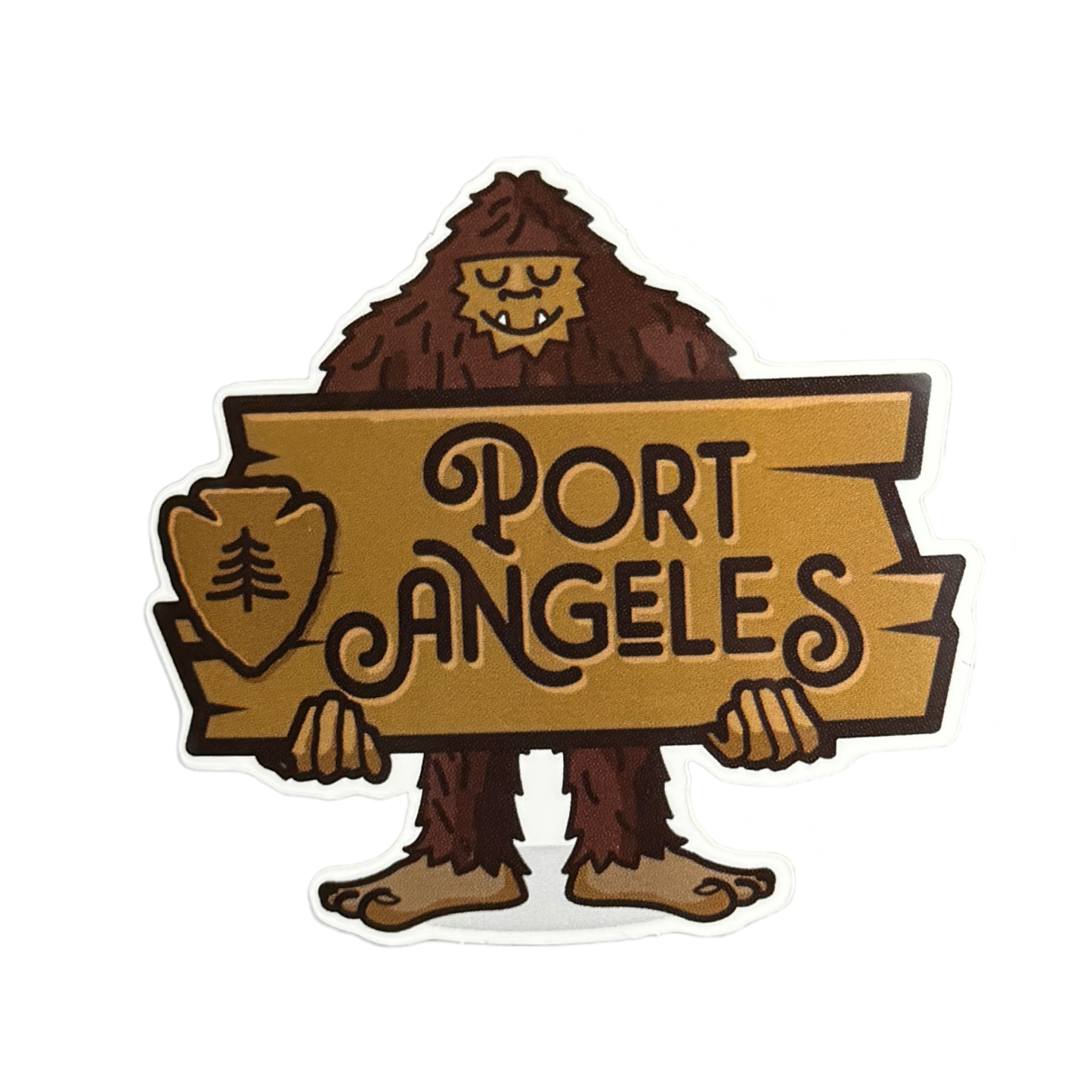 PORT ANGELES bigfoot sticker