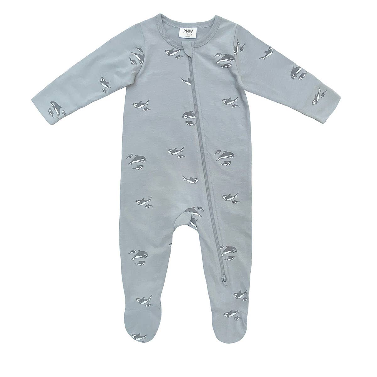 ORCA FAMILY footed romper