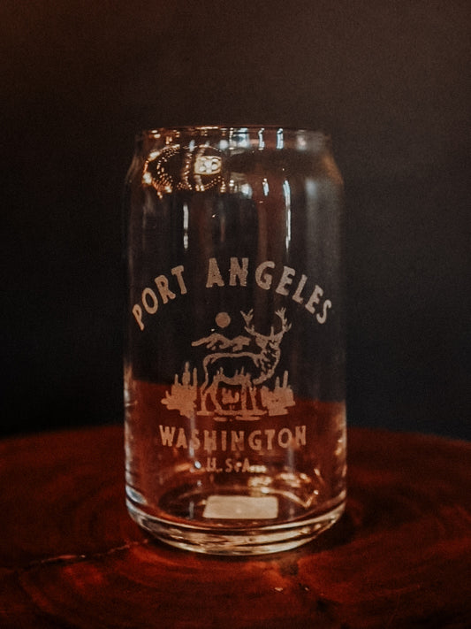 PORT ANGELES beer glass