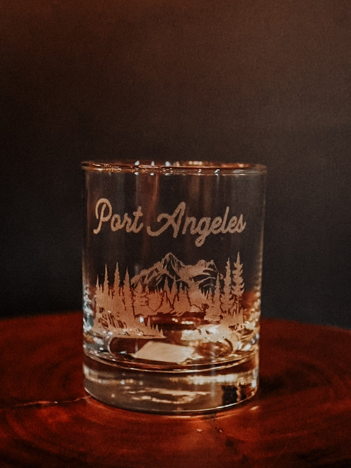 PORT ANGELES rocks glass