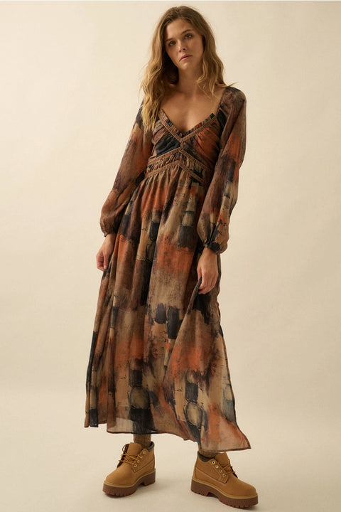 AUTUMN BREEZE maxi dress