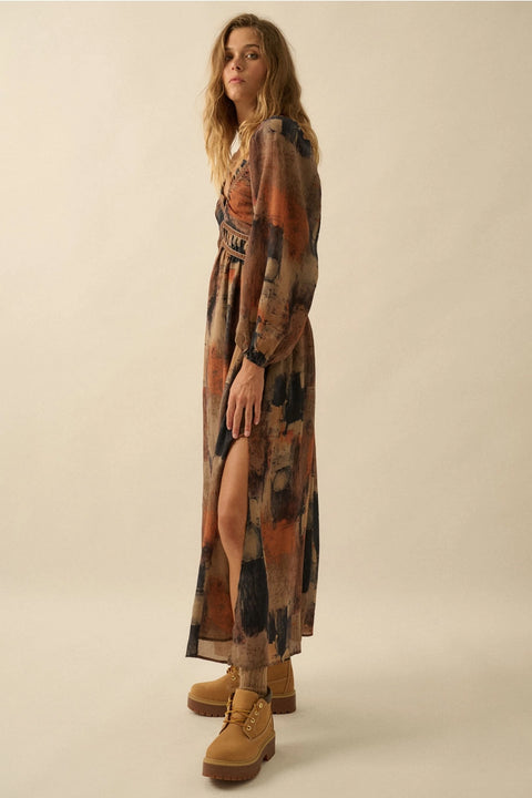 AUTUMN BREEZE maxi dress