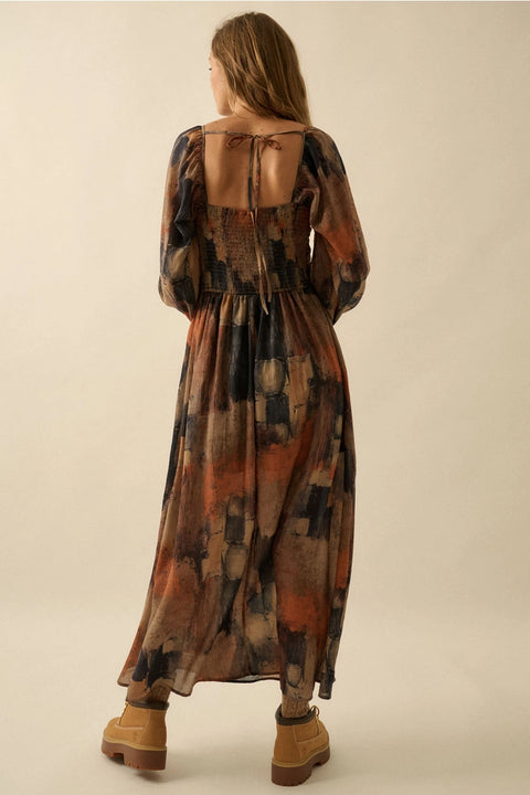 AUTUMN BREEZE maxi dress