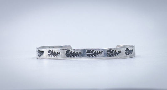 SALT CREEK SILVER fern cuff