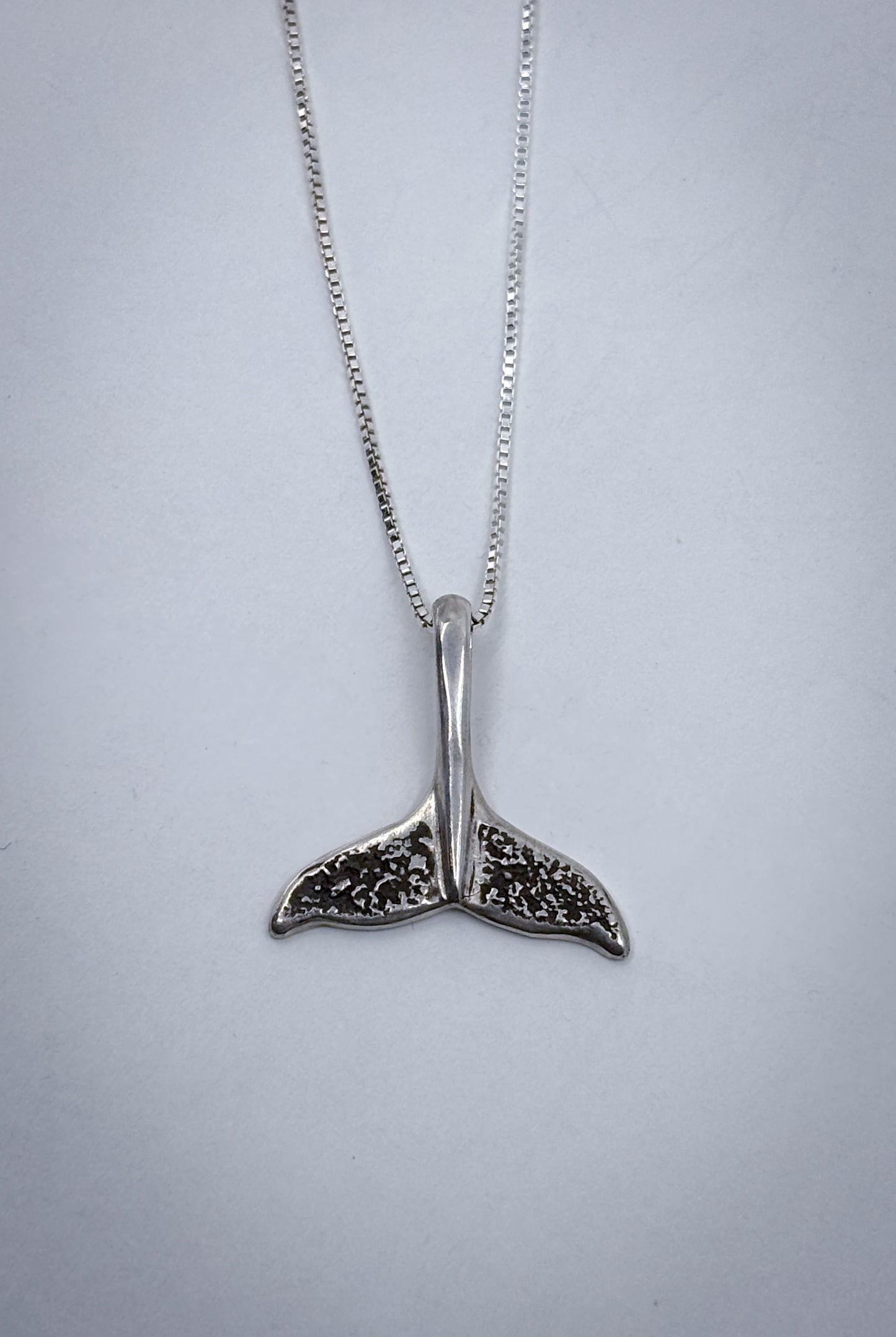 SALT CREEK SILVER whale tail necklace