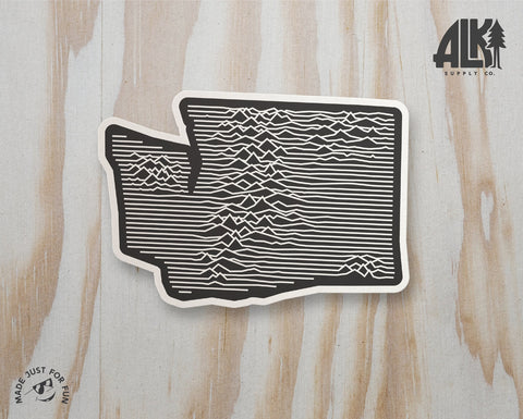 MOUNTAIN RANGES OF WASHINGTON sticker