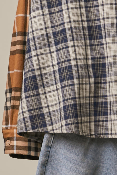 GOOD HARVEST plaid patchwork flannel