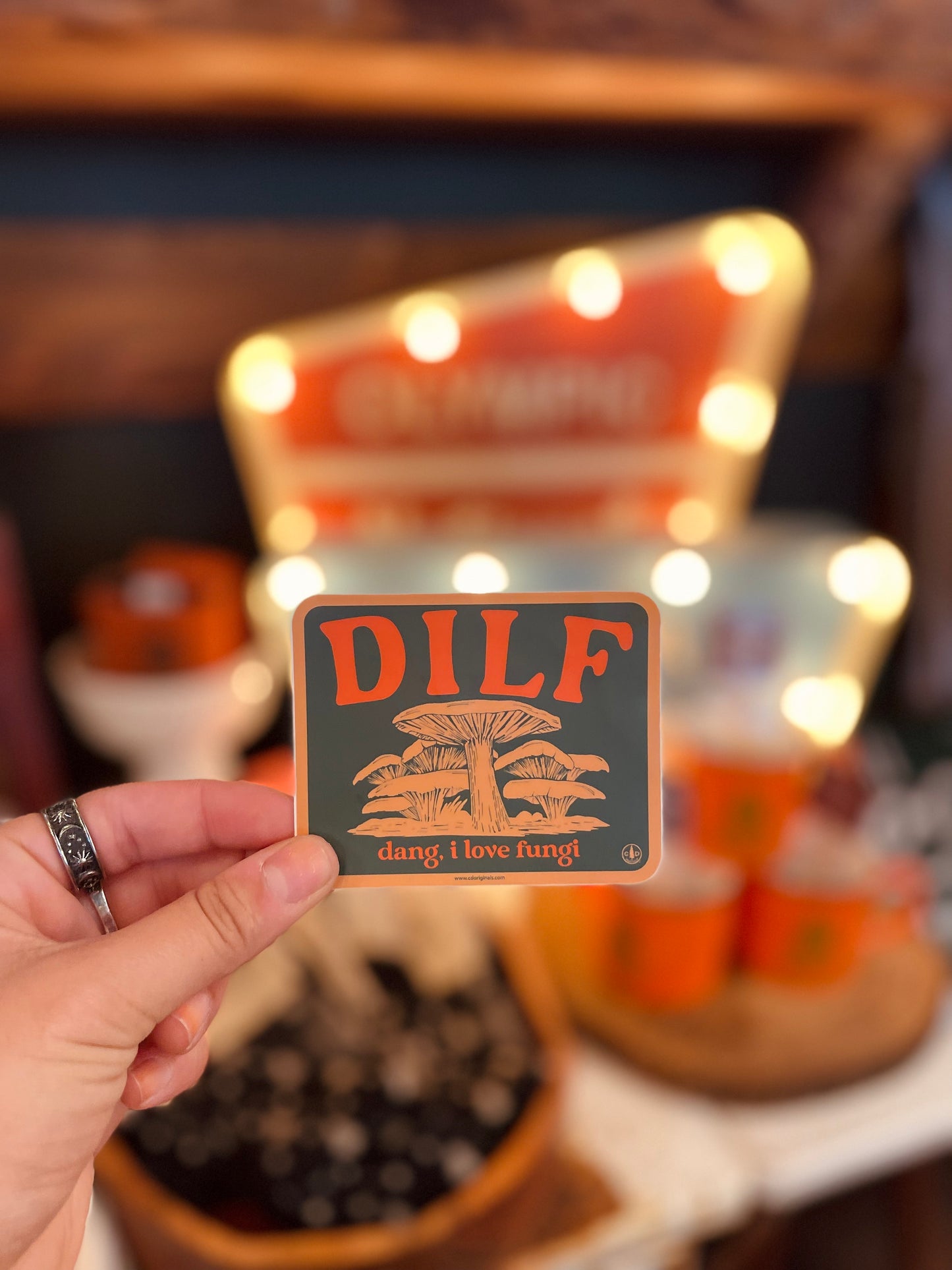 DILF (DANG, I LOVE FUNGI) sticker