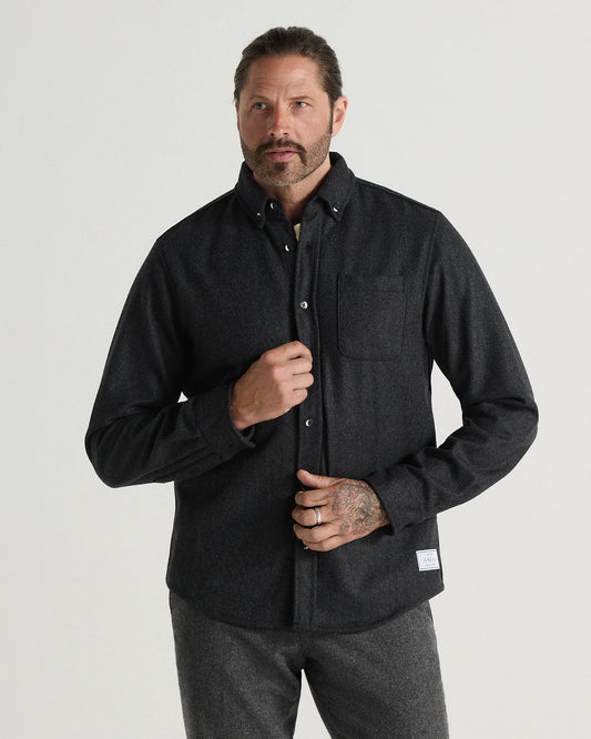 MELTON men’s tailored wool shirt