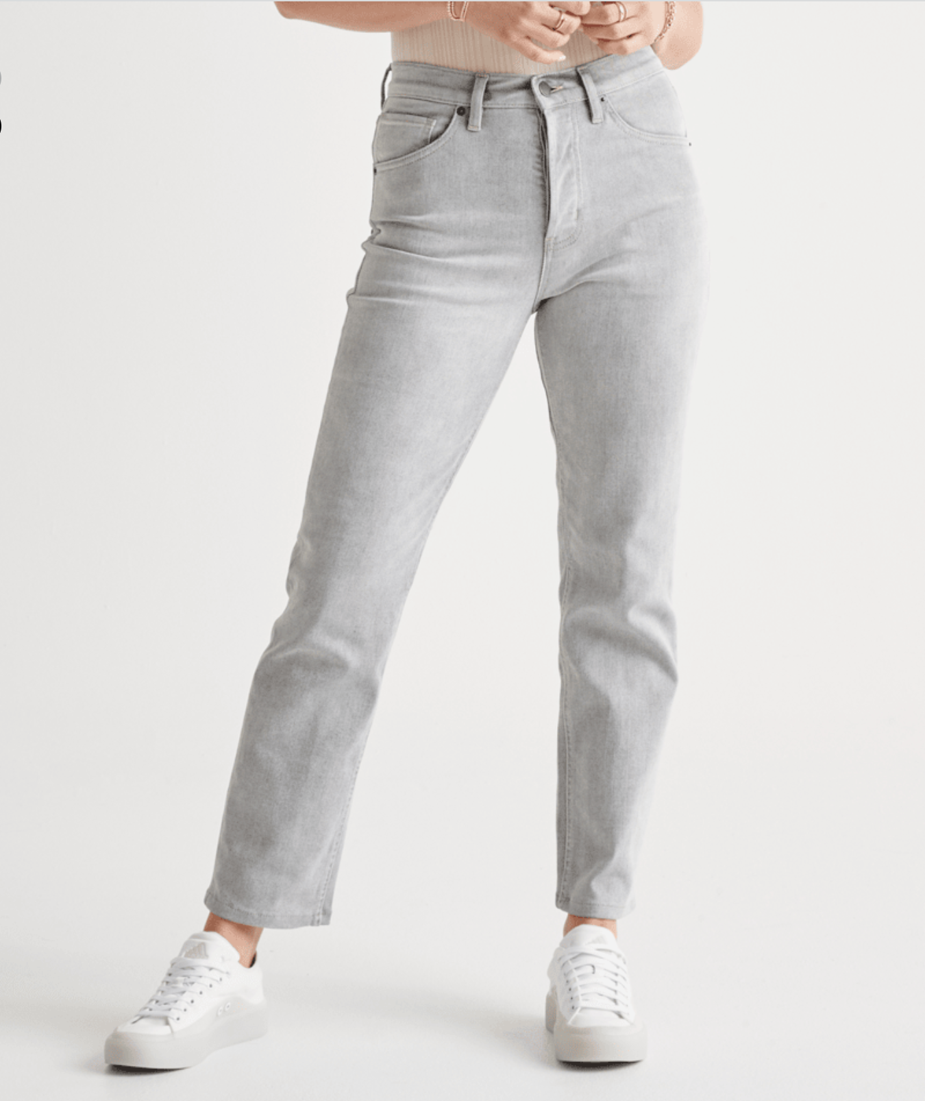 MIDWEIGHT high rise denim