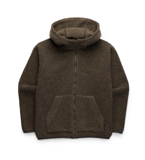 PECORA women’s wool zip hoodie