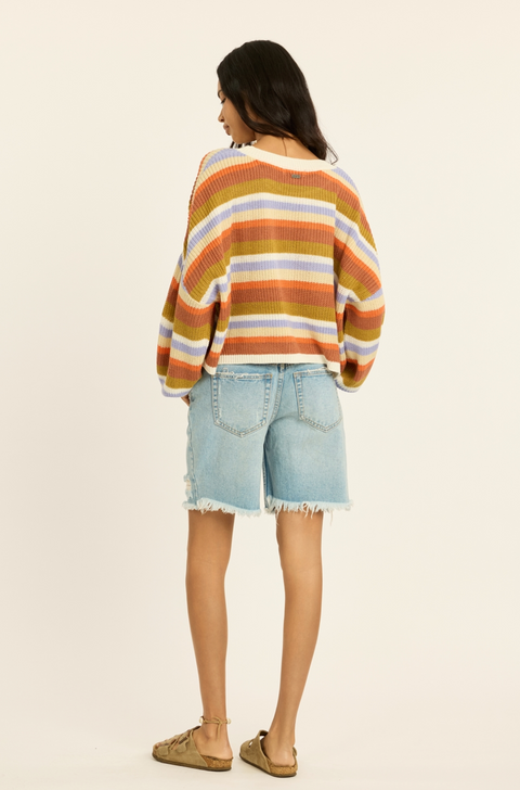 KEEPIN IT COASTAL crew sweater