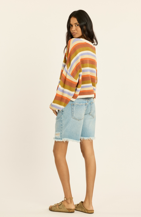 KEEPIN IT COASTAL crew sweater