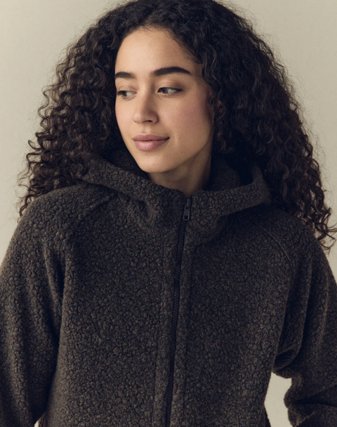 PECORA women’s wool zip hoodie