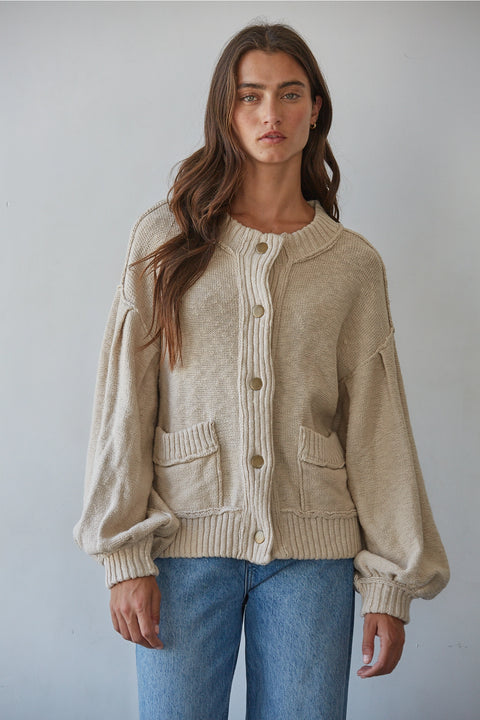 SEA FOG snap cardigan