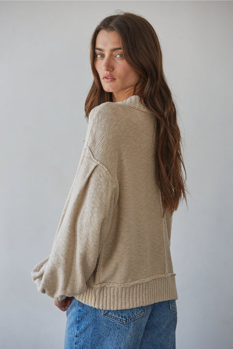 SEA FOG snap cardigan