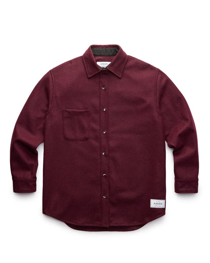 MELTON women’s relaxed wool shirt