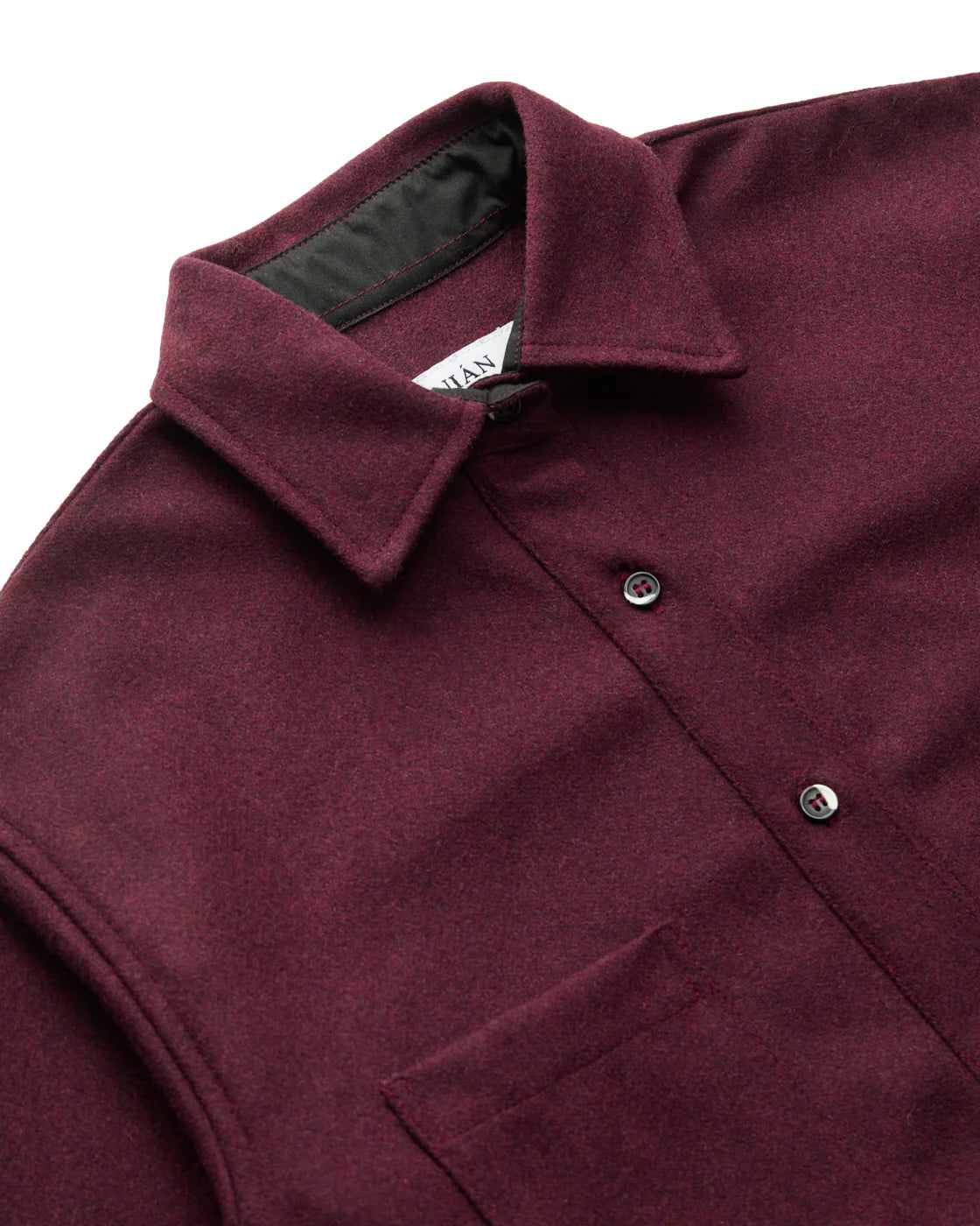 MELTON women’s relaxed wool shirt