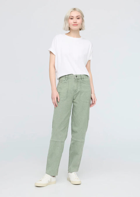 STRETCH CANVAS relaxed barrel pant