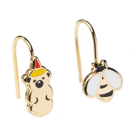 HONEY BEAR & BEE earrings