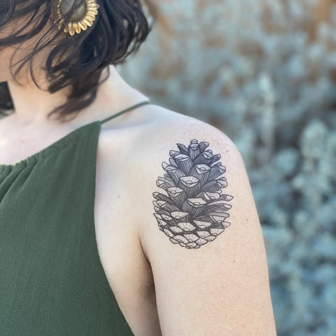 PINECONE temporary tattoo