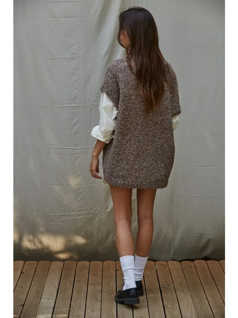MOCHA BREW sweater vest