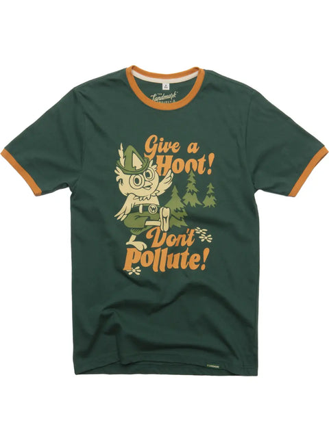 GIVE A HOOT ringer tee