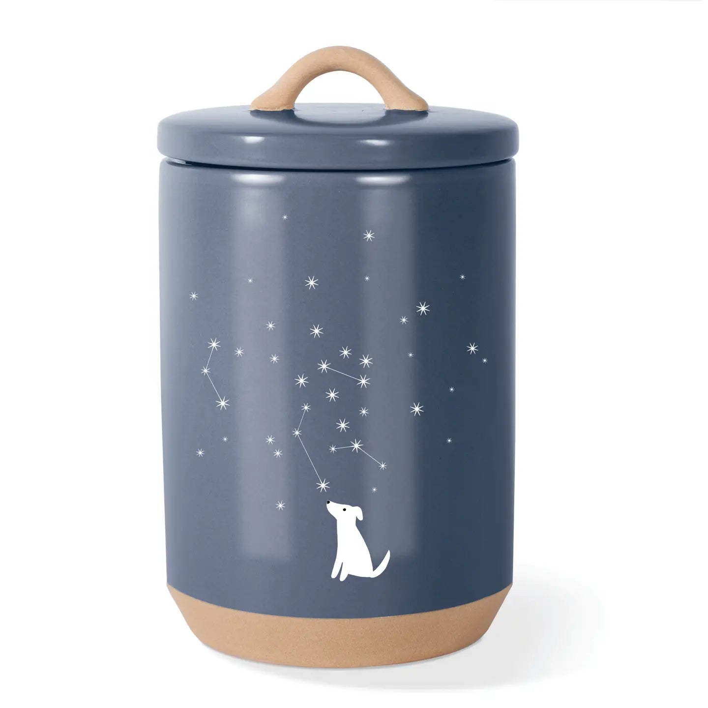 CELESTIAL dog treat jar