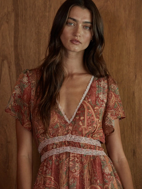 PACIFIC SUNSET maxi dress
