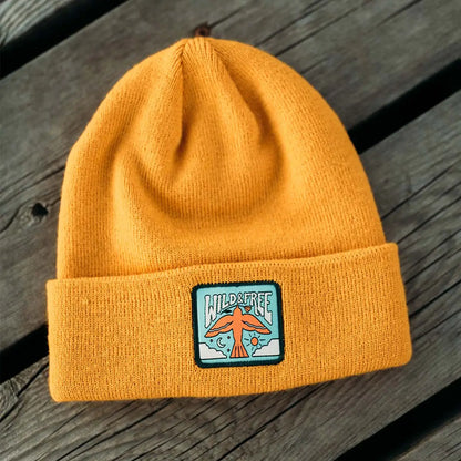 WILD AND FREE kids beanie