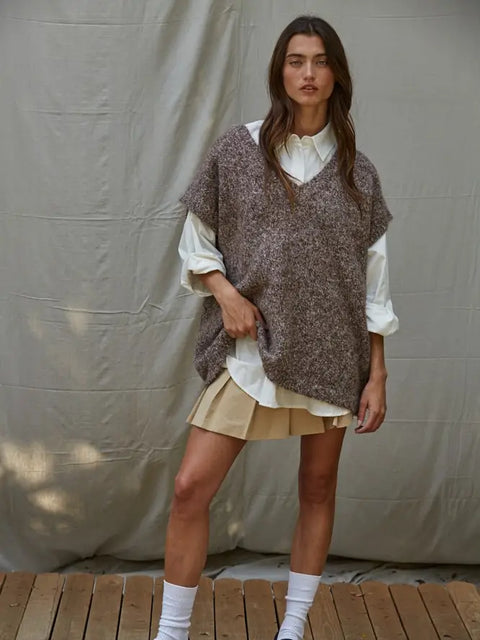 MOCHA BREW sweater vest