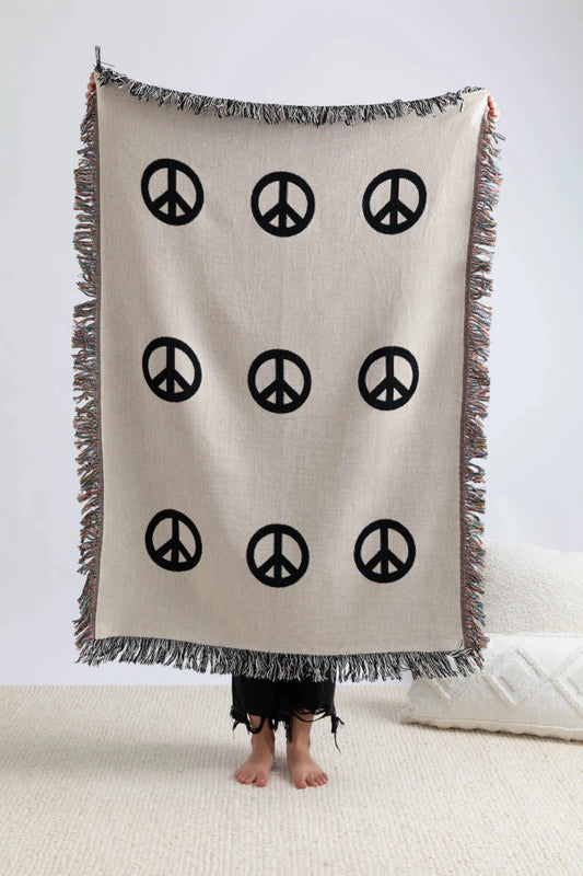 PEACE throw blanket