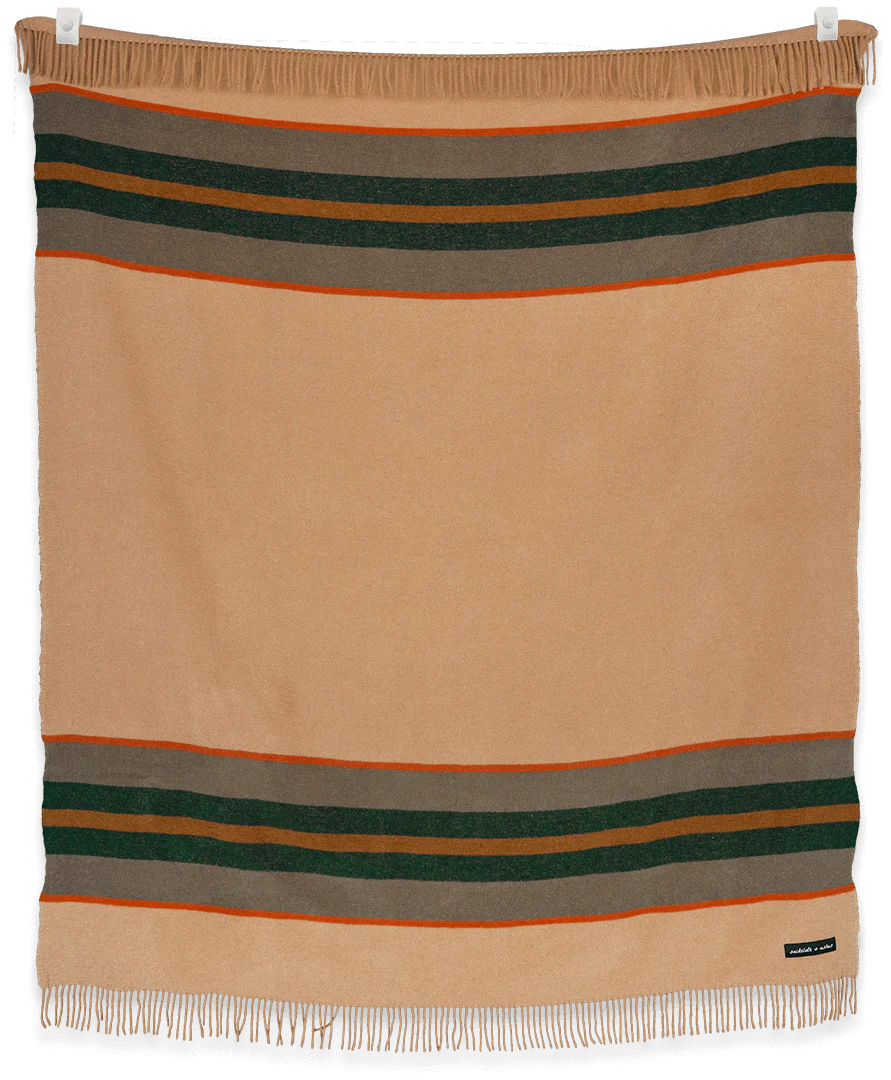 CAMP STRIPE blanket