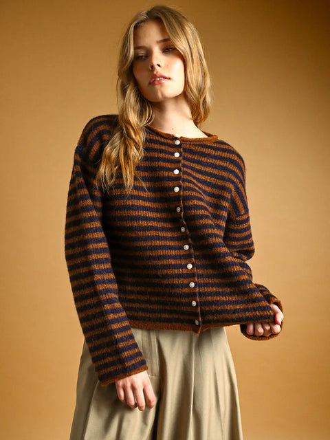 BRICK & BREAKWATER button front sweater