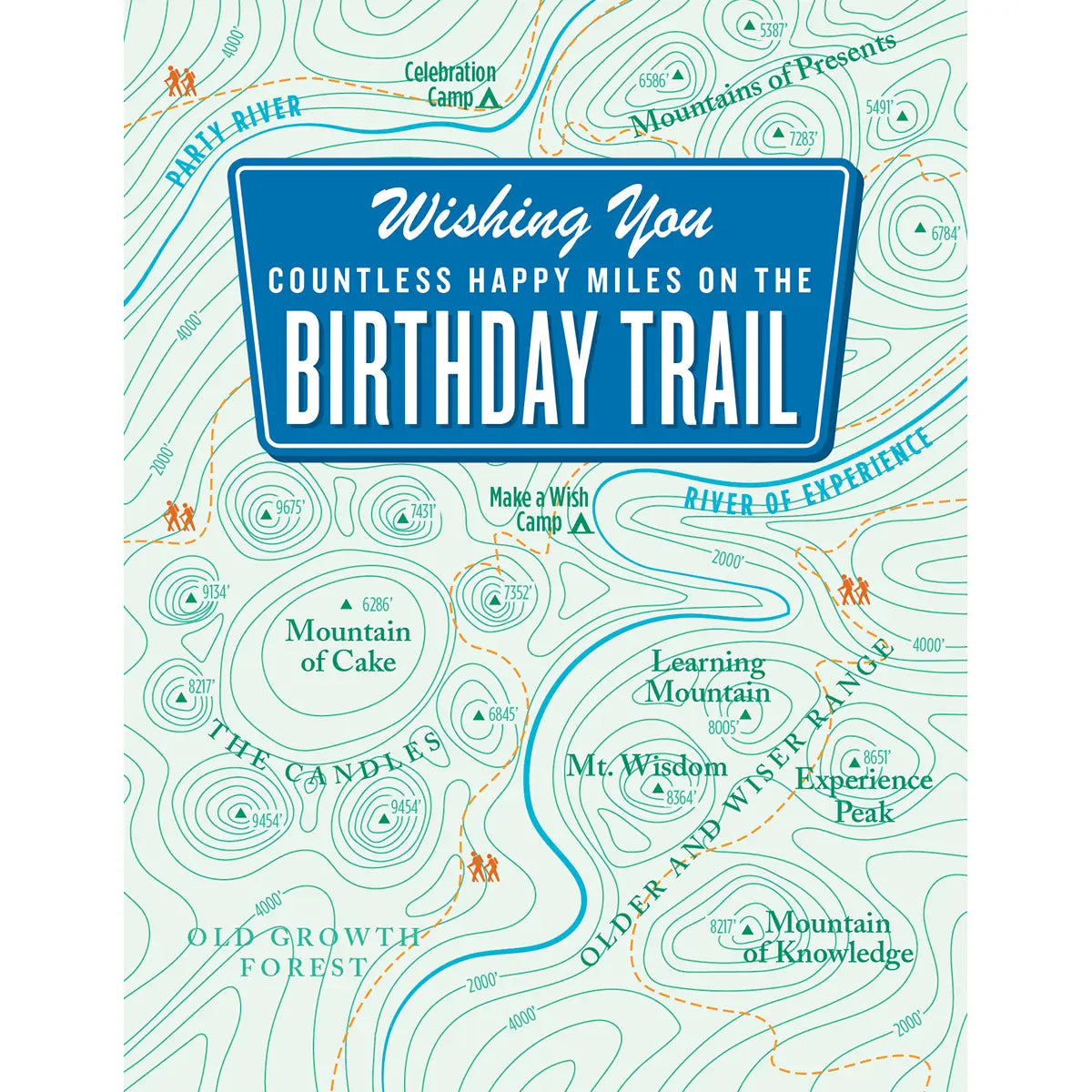 BIRTHDAY TRAIL card