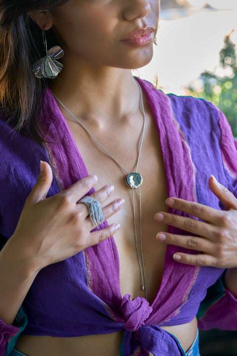 FULL CIRCLE lariat necklace