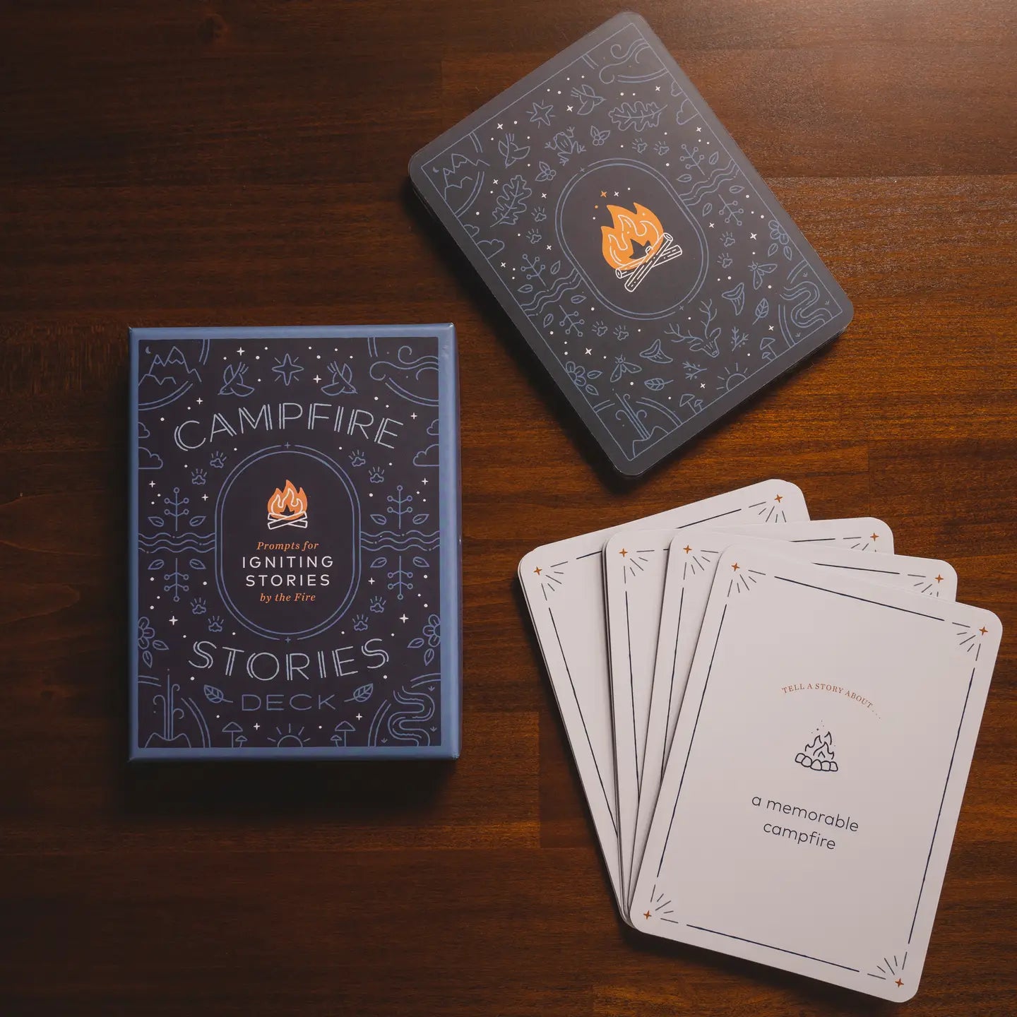 CAMPFIRE STORIES: PROMPTS FOR IGNITING STORIES card deck