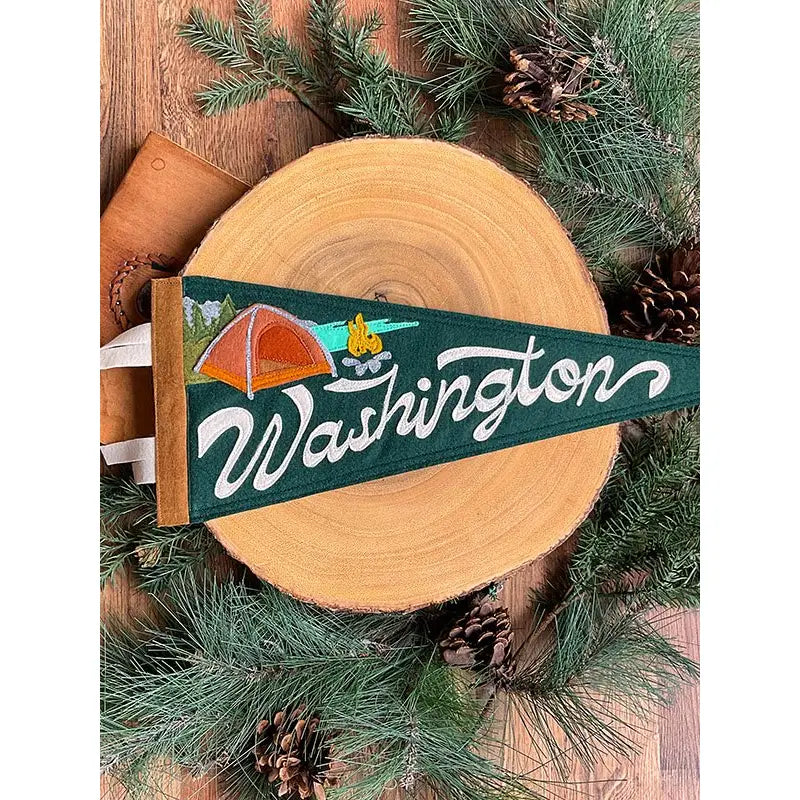 CAMP WASHINGTON handmade pennant