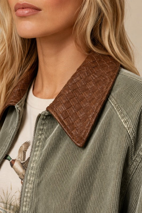 MINERAL corduroy bomber jacket