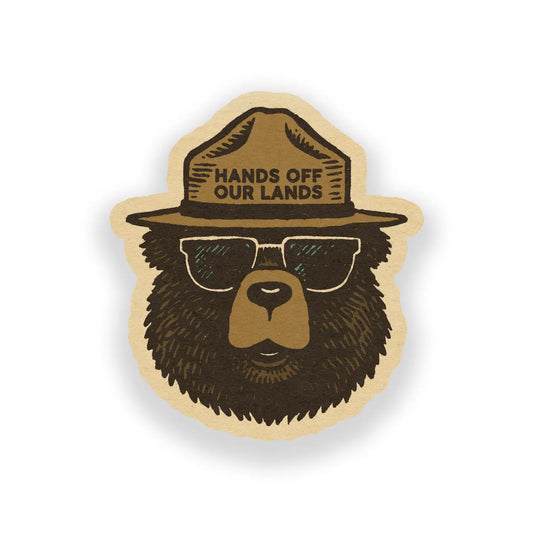 HANDS OFF OUR LANDS sticker