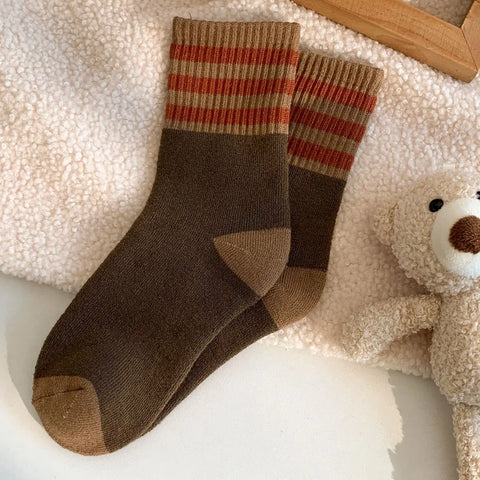 STEP BY STEP retro stripe socks