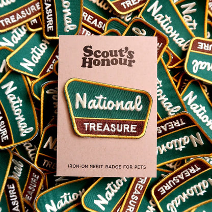 NATIONAL TREASURE pup patch