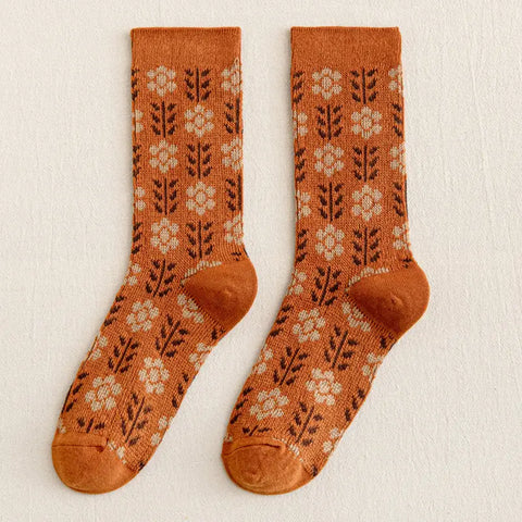 RETRO GARDEN sock